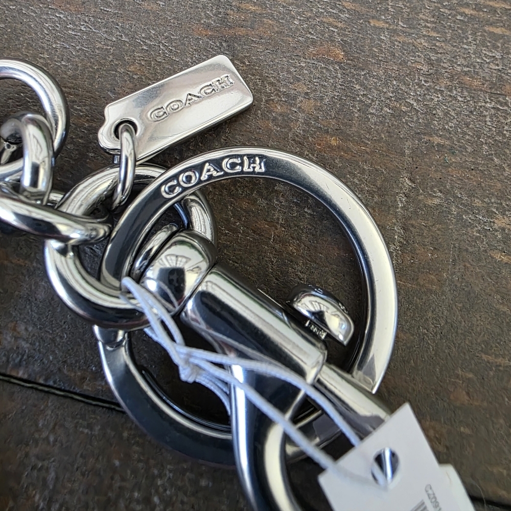 Coach Heart Shaped Coin Pouch Bag Charm With Cherries- NWT - Picture 6 of 11